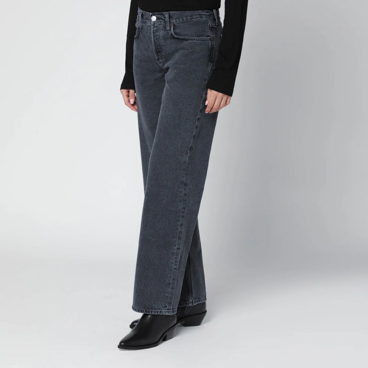 AGOLDE - Black faded-effect jeans Brand Jeans
