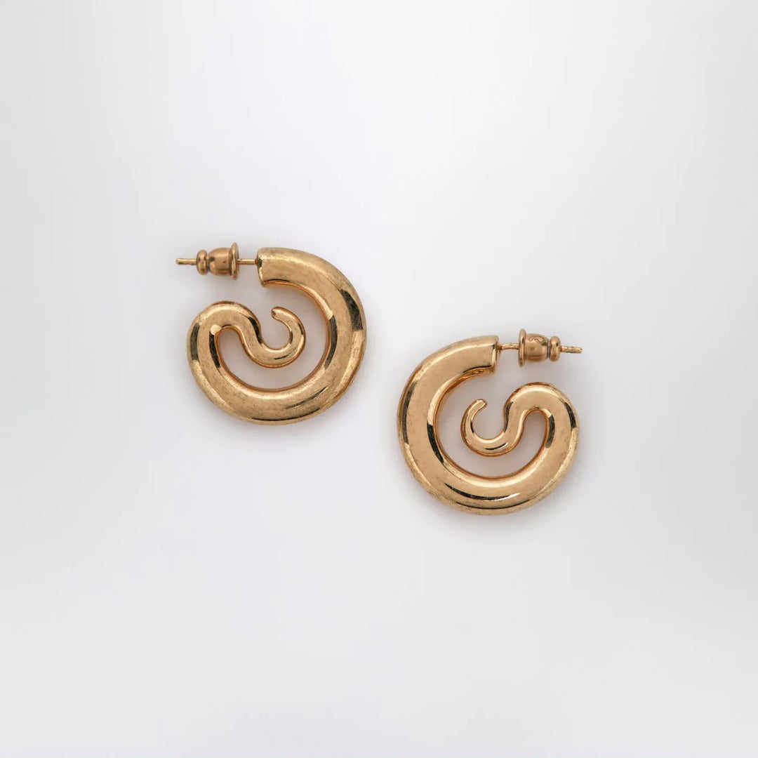 PANCONESI - Serpent Hoops Extra Small earrings in gold tone Brand Jewelry TU