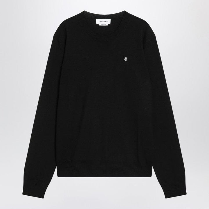 Alexander Mcqueen Knitwear Alexander McQueen Sweater black in wool Alexander McQueen Sweater black in wool Brand