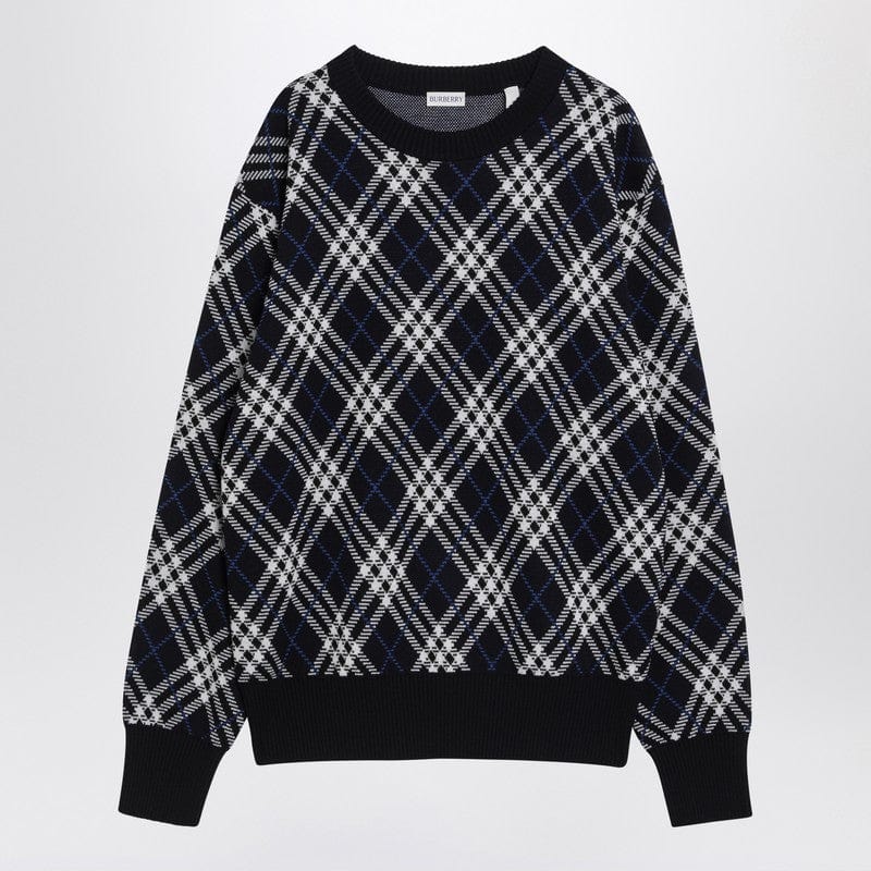 Burberry Knitwear Burberry Check-pattern wool blend sweater Burberry Check-pattern wool blend sweater Brand