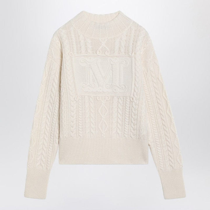 Max Mara Knitwear S Max Mara White wool and cashmere sweater Max Mara White wool and cashmere sweater Brand