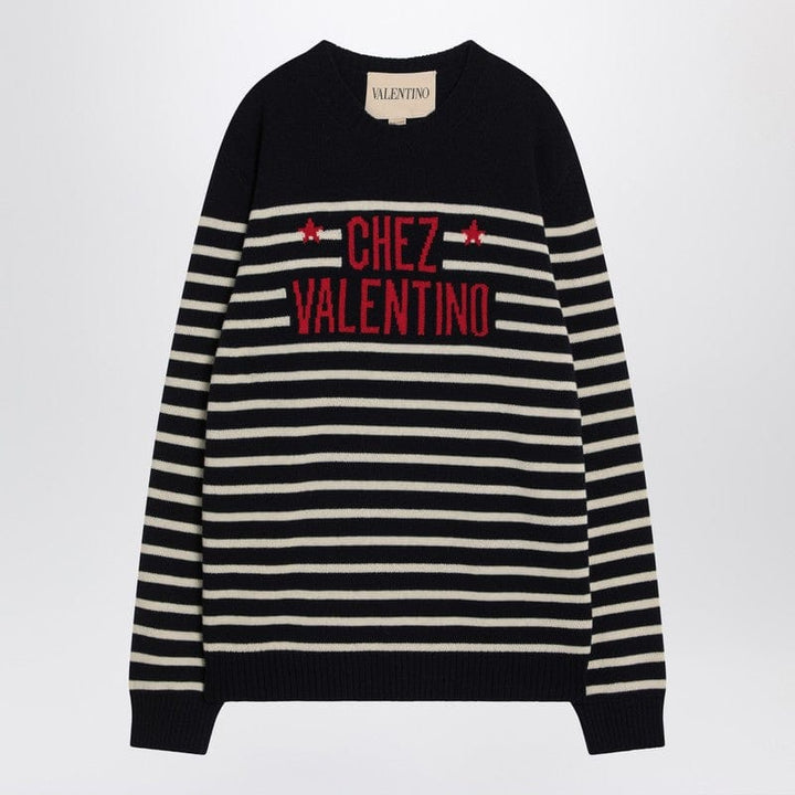 Valentino Knitwear Sweater with jacquard pattern Chez Valentino Sweater with jacquard pattern Chez Valentino Brand