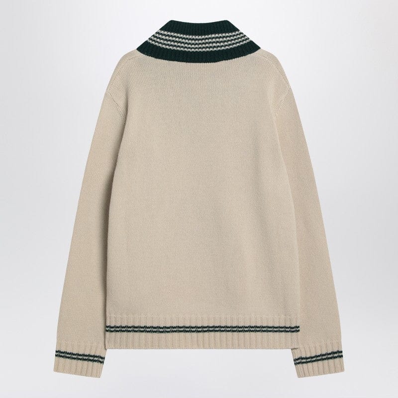 Valentino Knitwear Valentino Butter-coloured sweater with Le Chien de la Maison embroidery Valentino Butter-coloured sweater with Le Chien de la Maison embroidery Brand