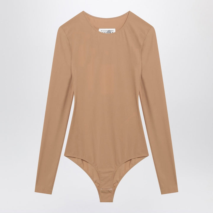 Leotards &amp; Unitards M MM6 Maison Margiela - Skin-tone bodysuit in lycra jersey Brand