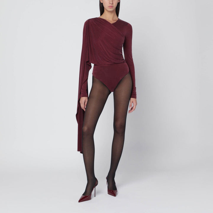 Leotards &amp; Unitards THE ANDAMANE - Xenia rouge noir bodysuit Brand