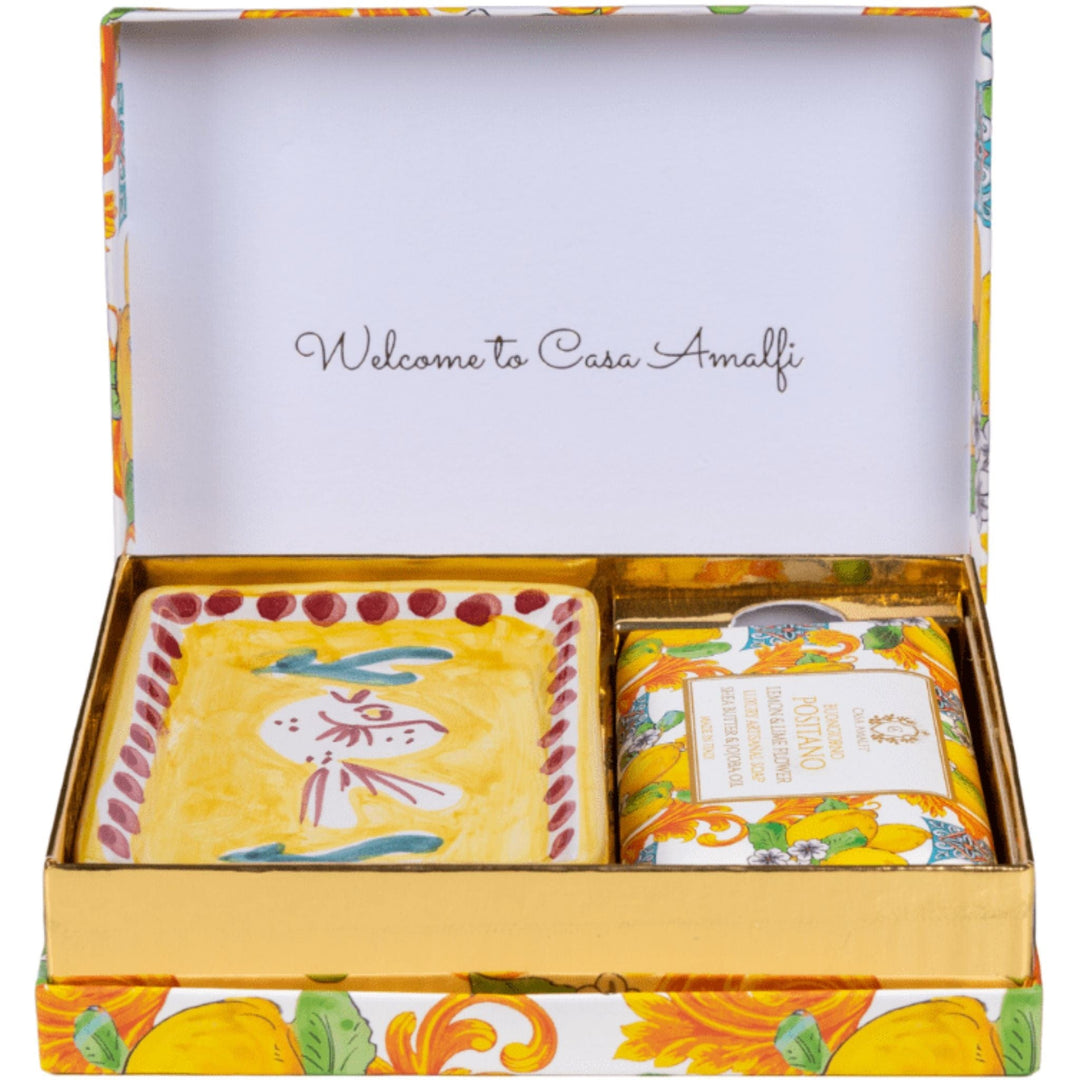 Casa Amalfi Maiolica Single Gift Box Casa Amalfi Positano Single Gift Set Lemon Basil & Mandarin Casa Amalfi Positano Single Gift Set Lemon Basil & Mandarin Brand