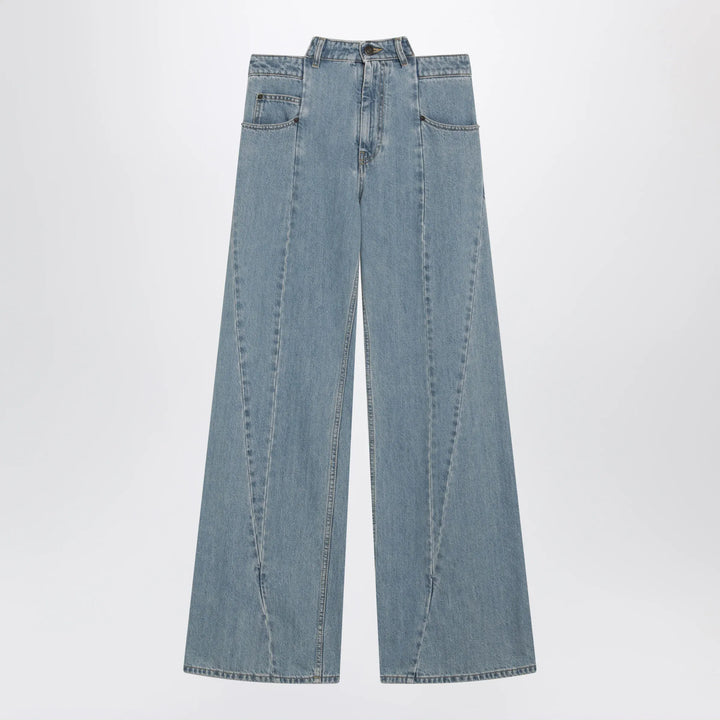 Maison Margiela - Stonewashed straight-leg denim jeans in medium blue Brand 38  IT