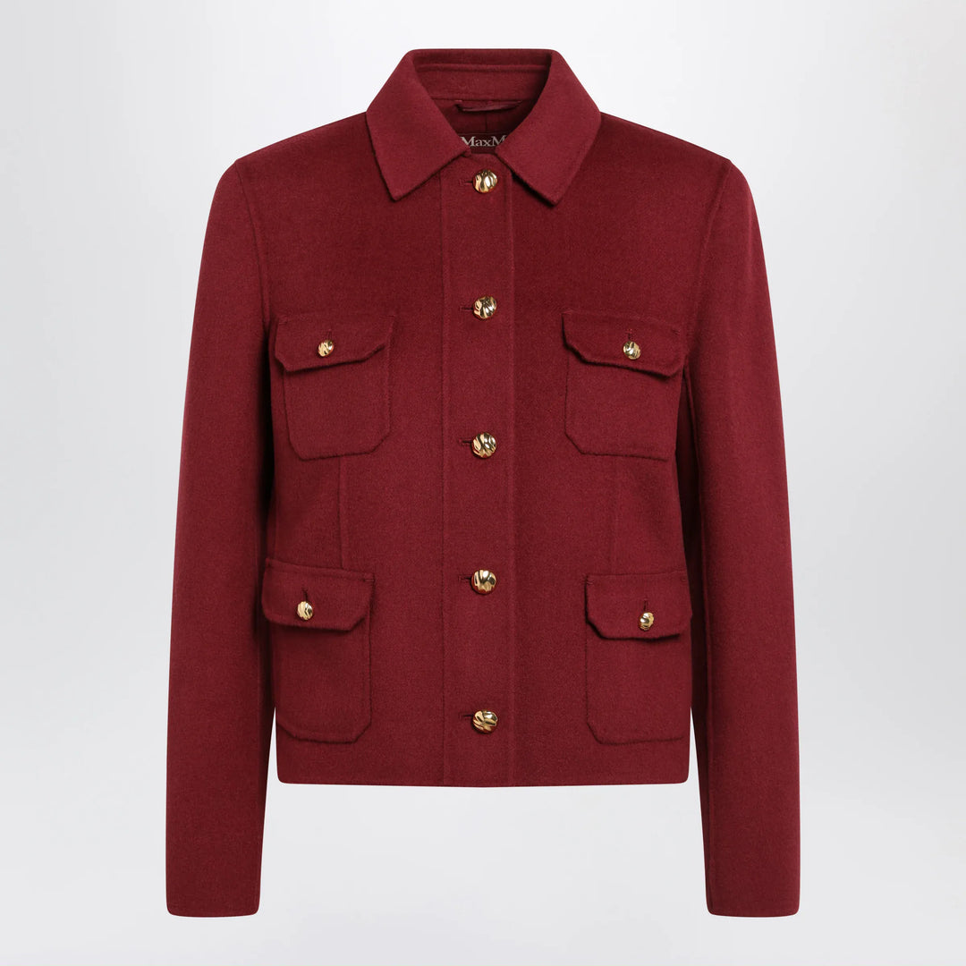 Max Mara Studio - Jacket in ruby wool and cashmere Brand 40  IT