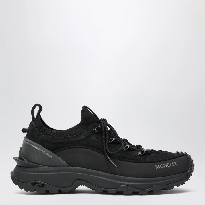 Moncler - Trailgrip Lite3 suede leather sneakers in black Brand 40 IT