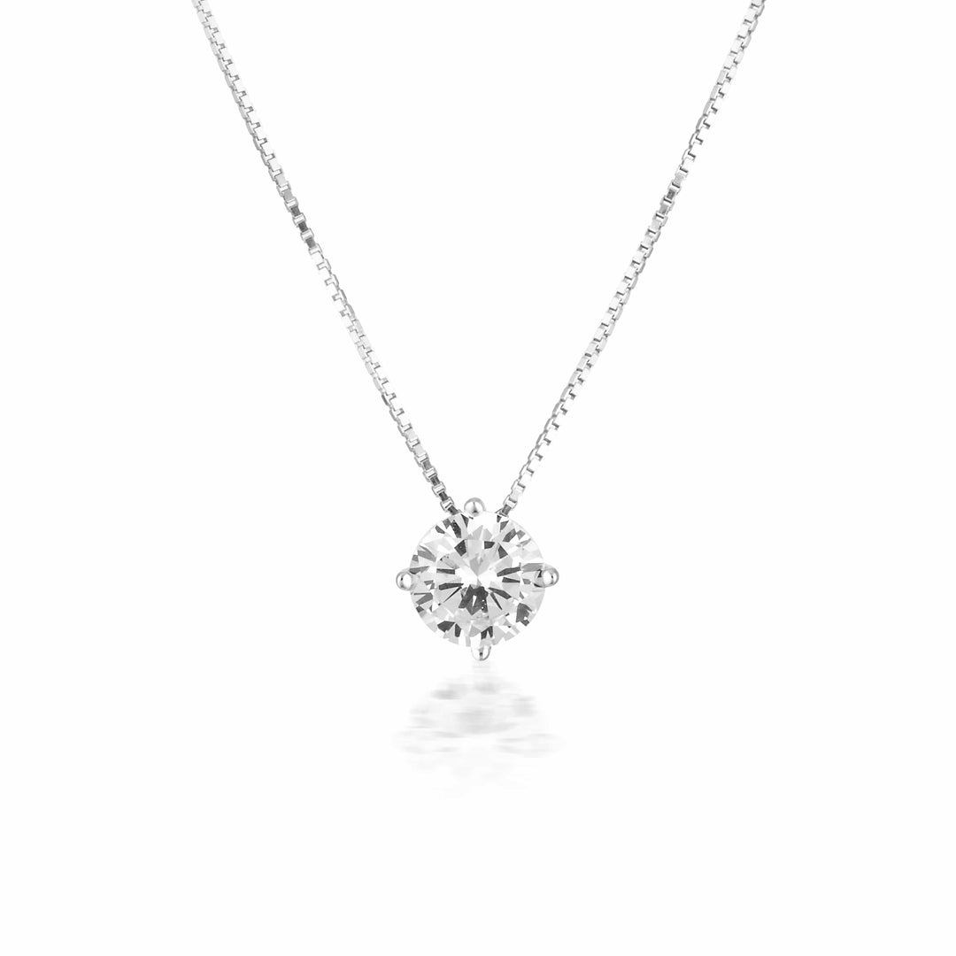 Georgini Necklace Georgini Gold Moissanite Pendant 1tcw In 9ct White Gold Georgini Gold Moissanite Pendant 1tcw In 9ct White Gold Brand