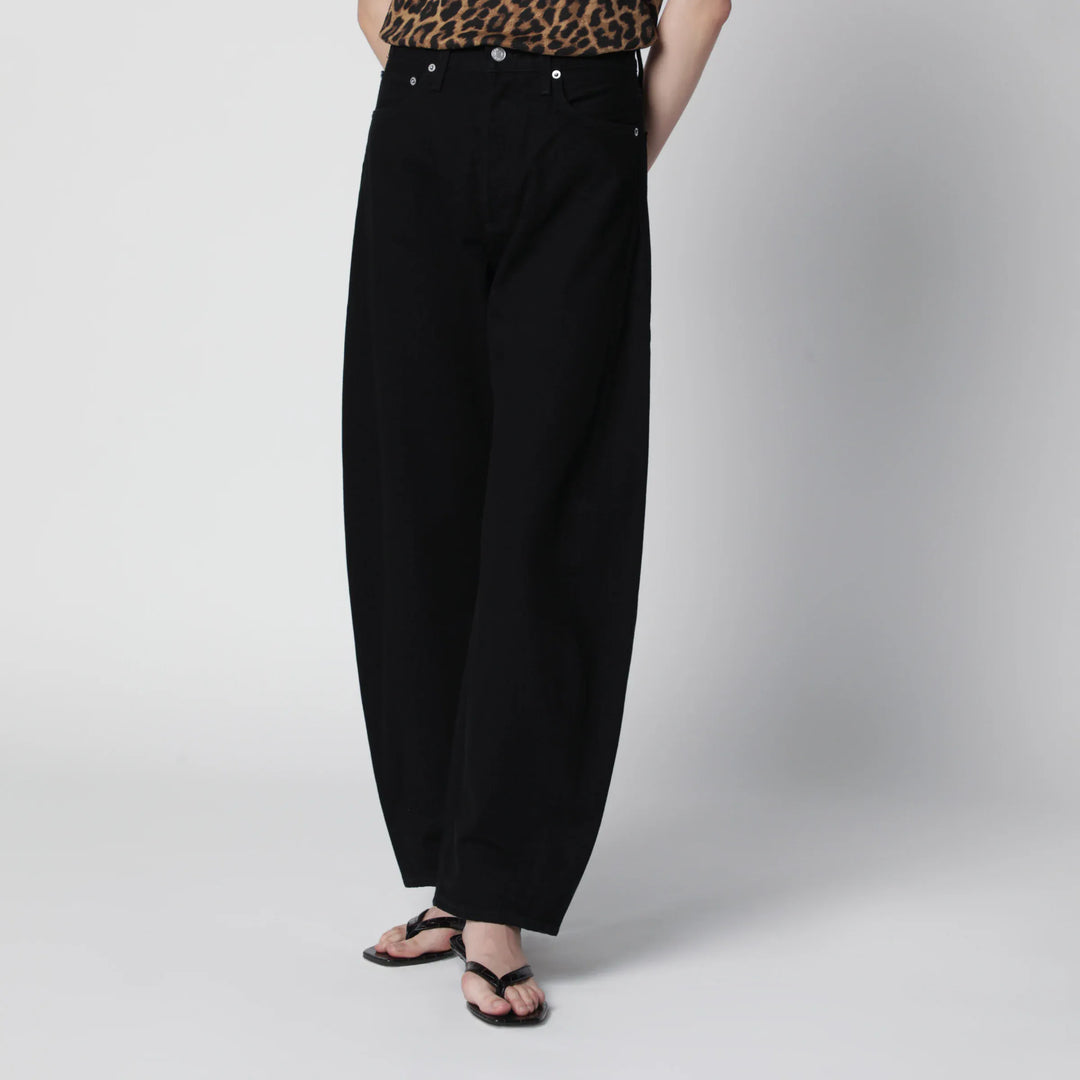AGOLDE - Luna Jeans In Black Cover Denim Brand Pants