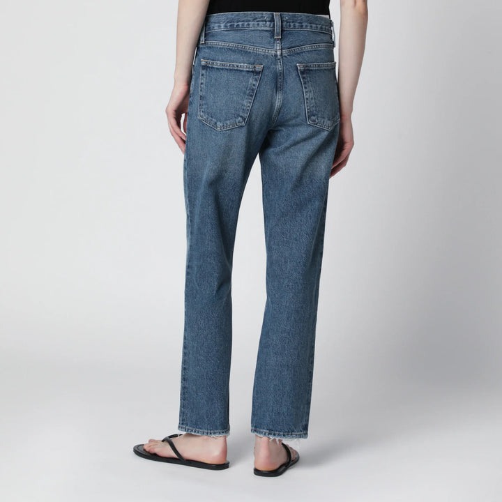 AGOLDE - Romney jeans in medium indigo denim Brand Pants