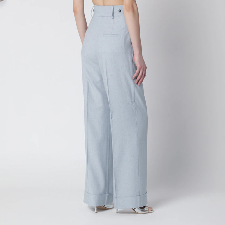Alberta Ferretti - Light blue trousers in viscose blend Brand Pants