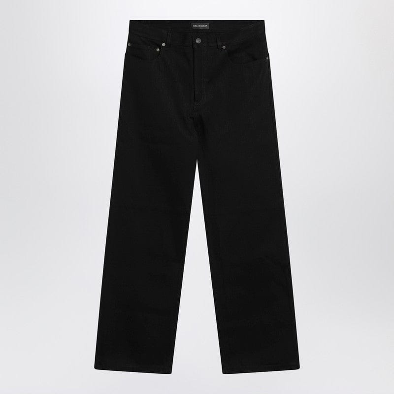 Pants Balenciaga - Black cotton denim trousers - 30 Brand