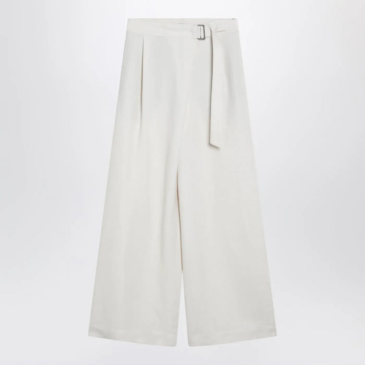 Brunello Cucinelli - Ecru sartorial wrap trousers Brand Pants 42  IT