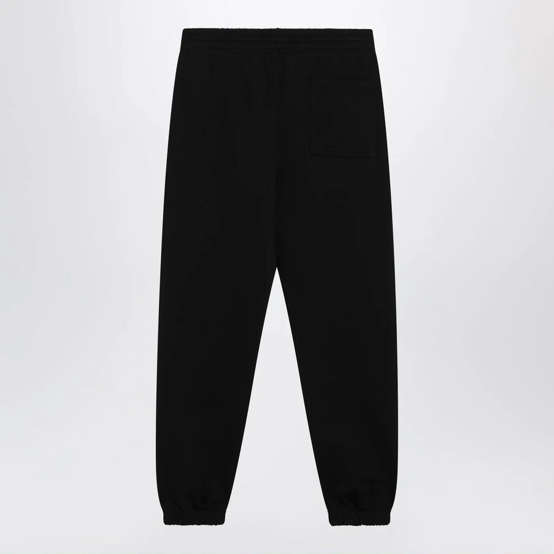 Burberry - Black jogging trousers with logo Brand Pants