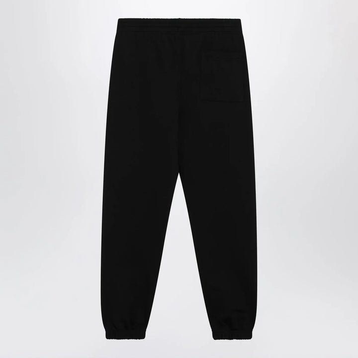 Burberry - Black jogging trousers with logo Brand Pants