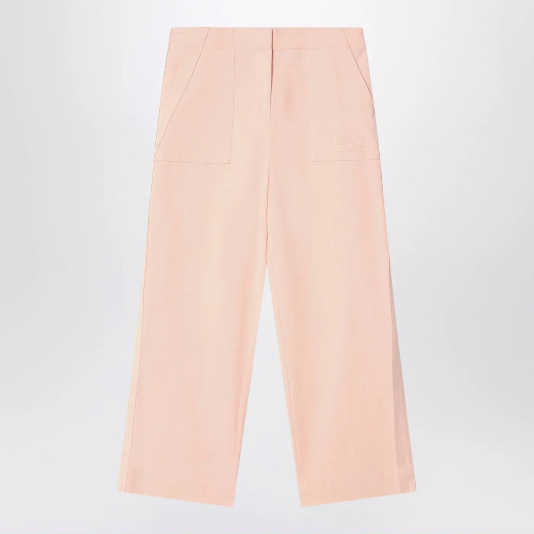 Burberry - Light pink pants in cotton blend Brand Pants 12Y