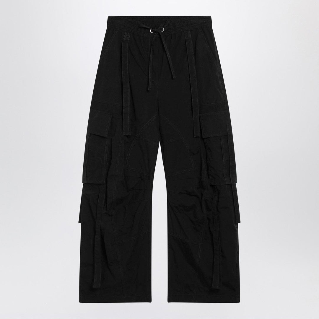 Pants 40  IT Dolce&amp;Gabbana - Black waxed faille cargo trousers Brand