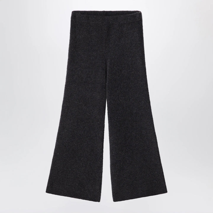 Douuod - Ebony brown bouclé knit trousers Brand Pants 4Y