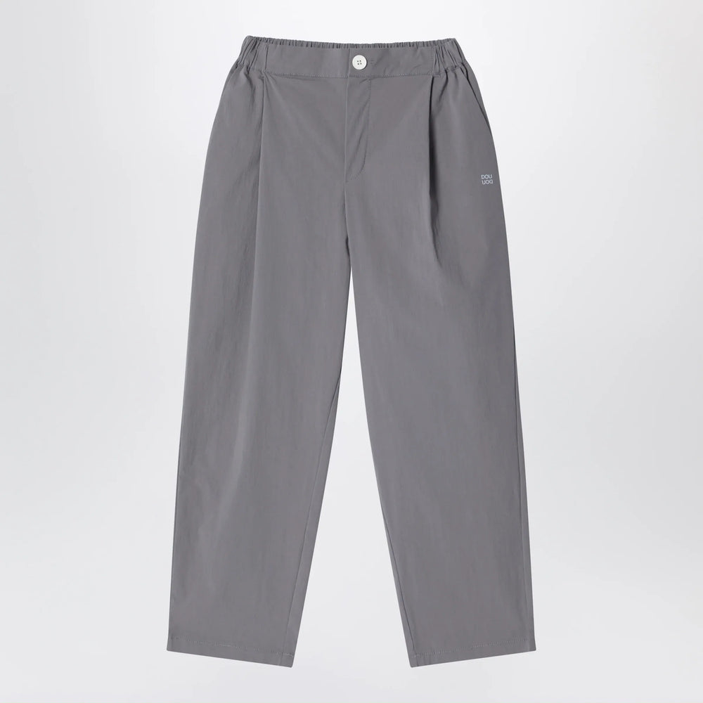 Douuod - Grey trousers in cotton blend Brand Pants 10