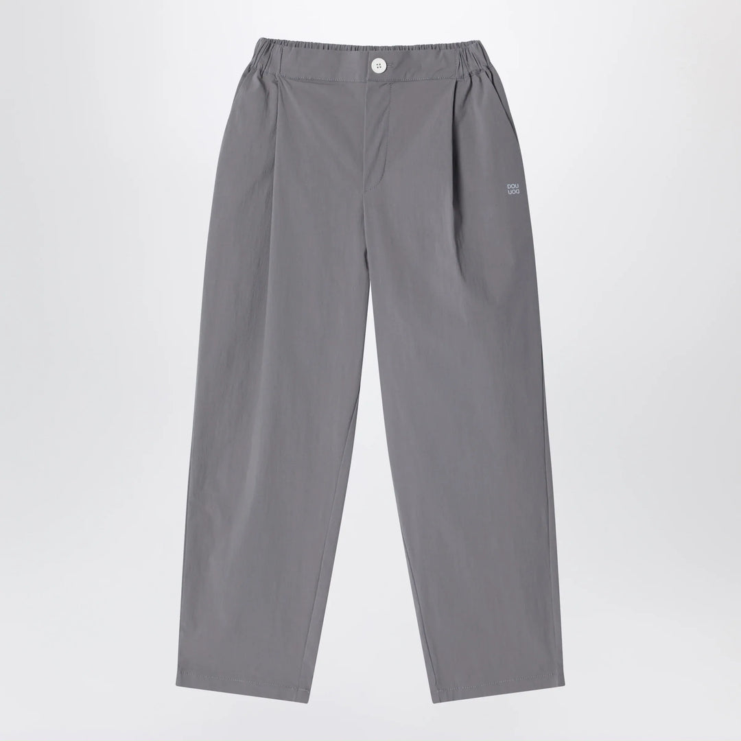 Douuod - Grey trousers in cotton blend Brand Pants 10