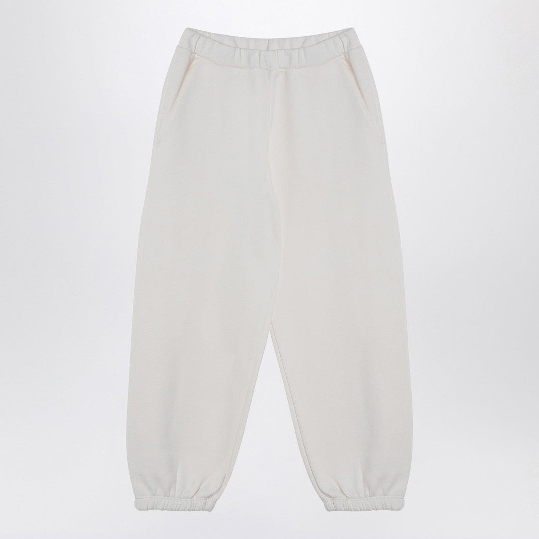 Pants 14 Douuod - Ivory cotton-blend jogging trousers Brand