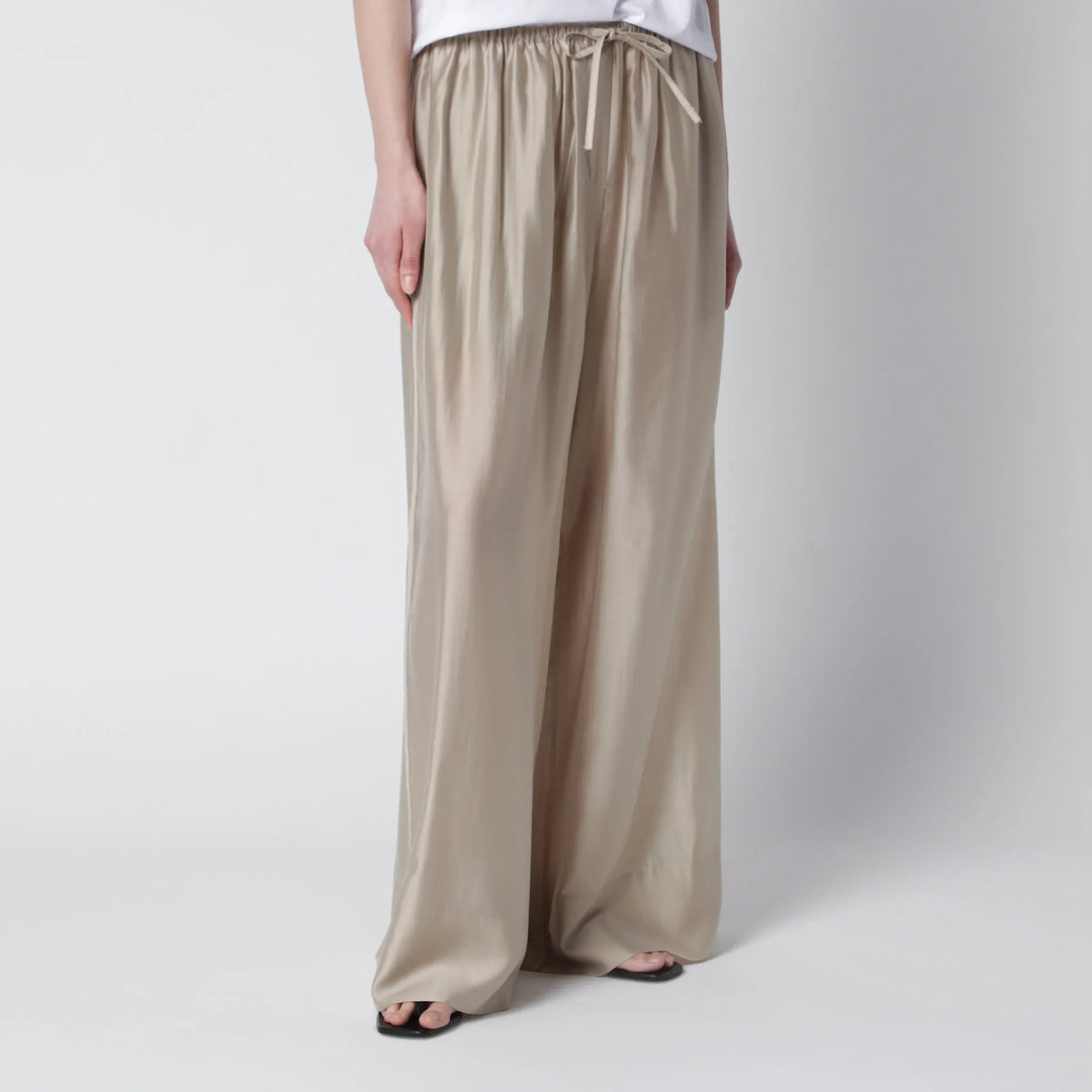 Entire Studios - Vento wide-leg trousers in champagne color Brand Pants