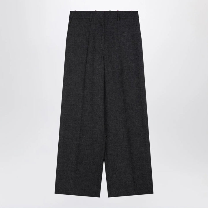 Givenchy - Dark grey wool wide trousers Brand Pants 40  FR
