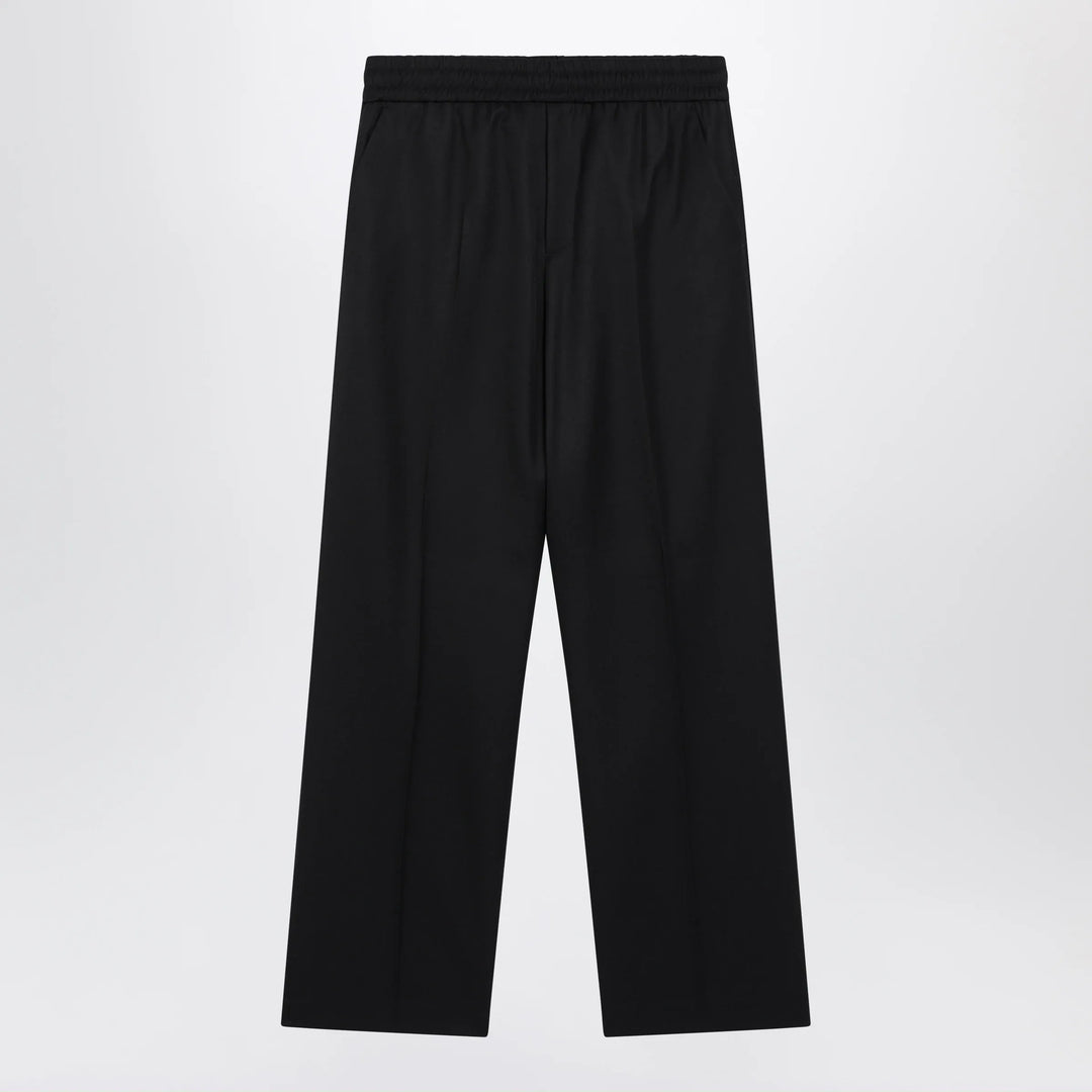 Golden Goose - Straight-leg trousers in cotton-wool blend, dark blue Brand Pants 46 IT