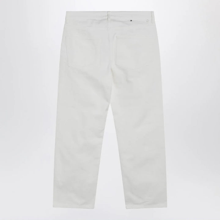 Golden Goose - White cotton trousers Brand Pants