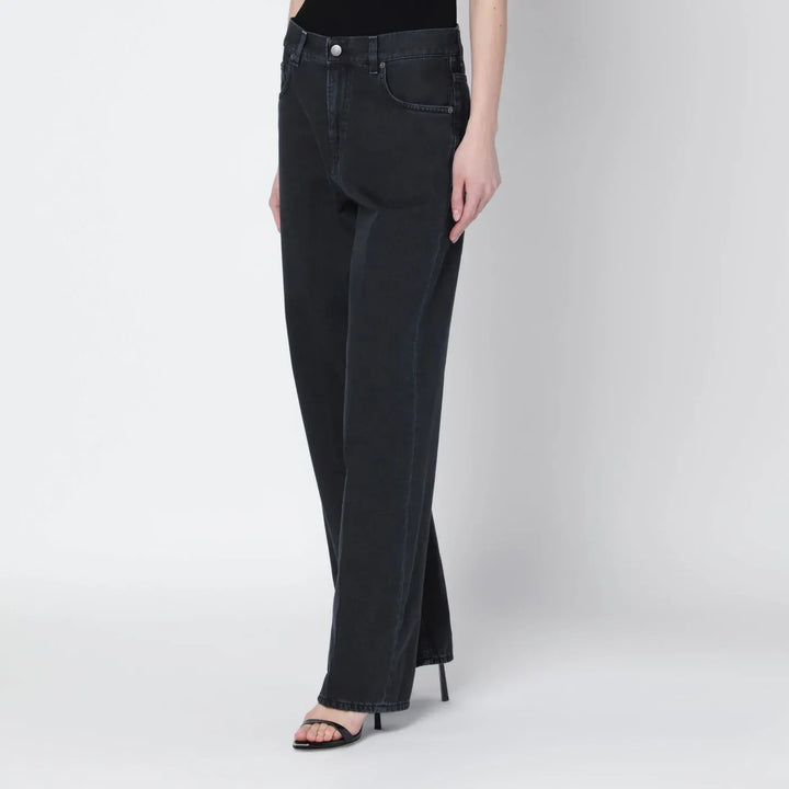 HAIKURE - Charcoal wide-leg jeans Brand Pants