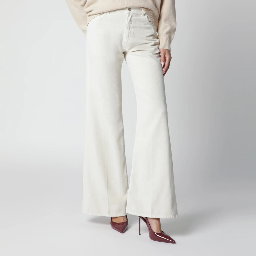 HAIKURE - Velvet cotton trousers in snow Brand Pants 24