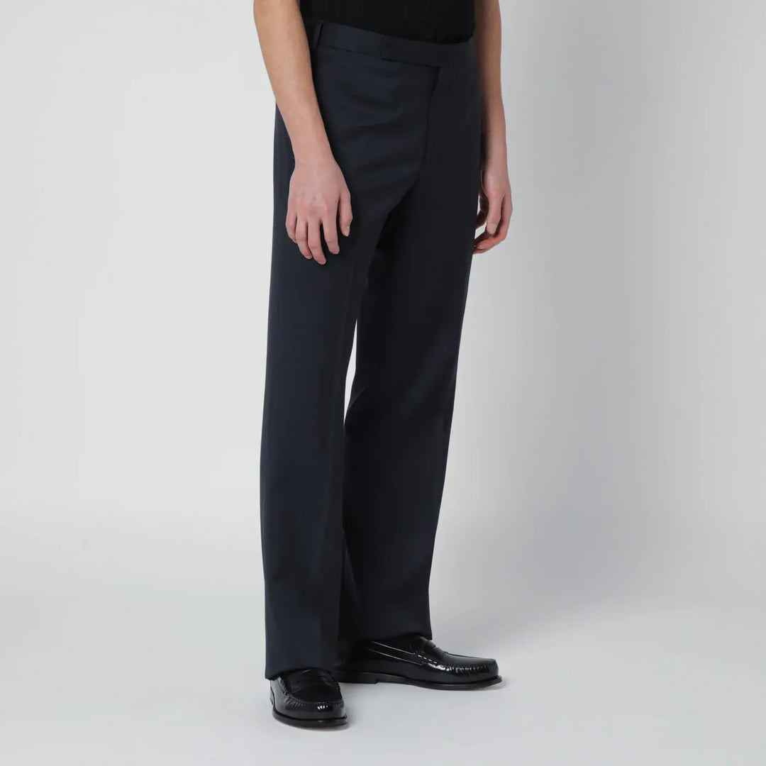 Lardini - Blue wool trousers Brand Pants