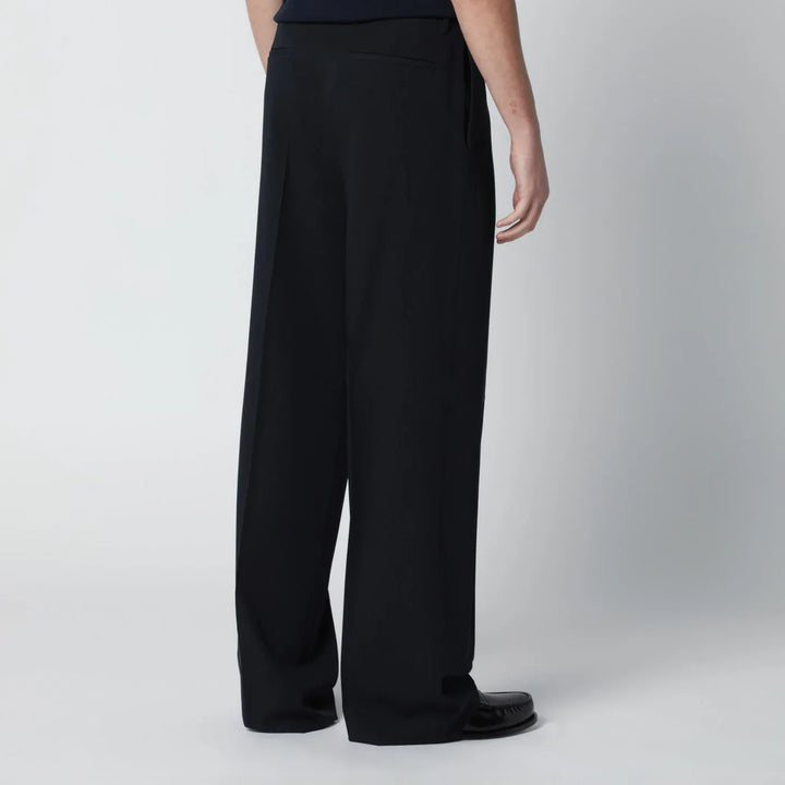 Lardini - Blue wool trousers Brand Pants