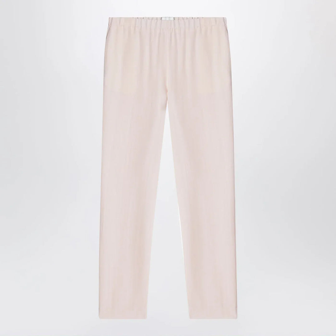 LouLou De Saison - Light pink wool-blend trousers Brand Pants 36  FR
