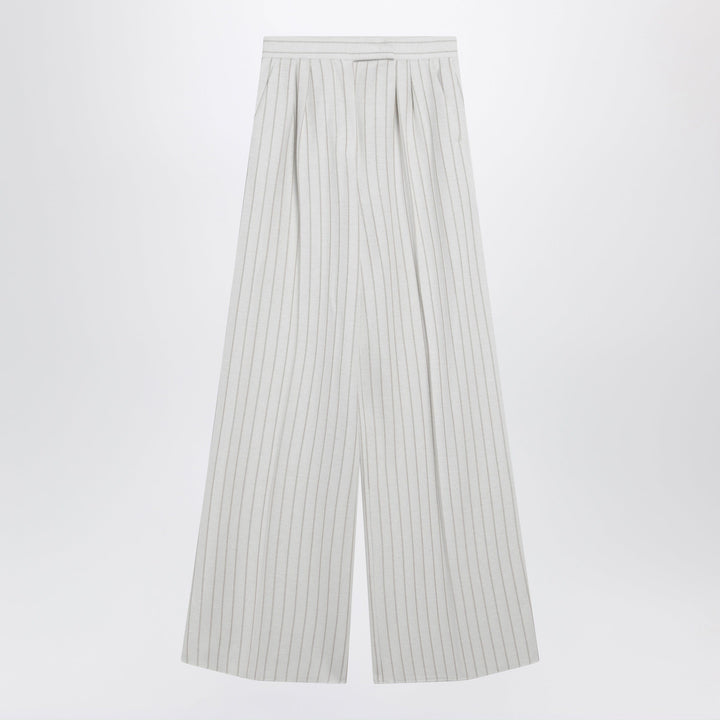 Pants Max Mara - Wide pinstripe piqué jersey trousers Brand