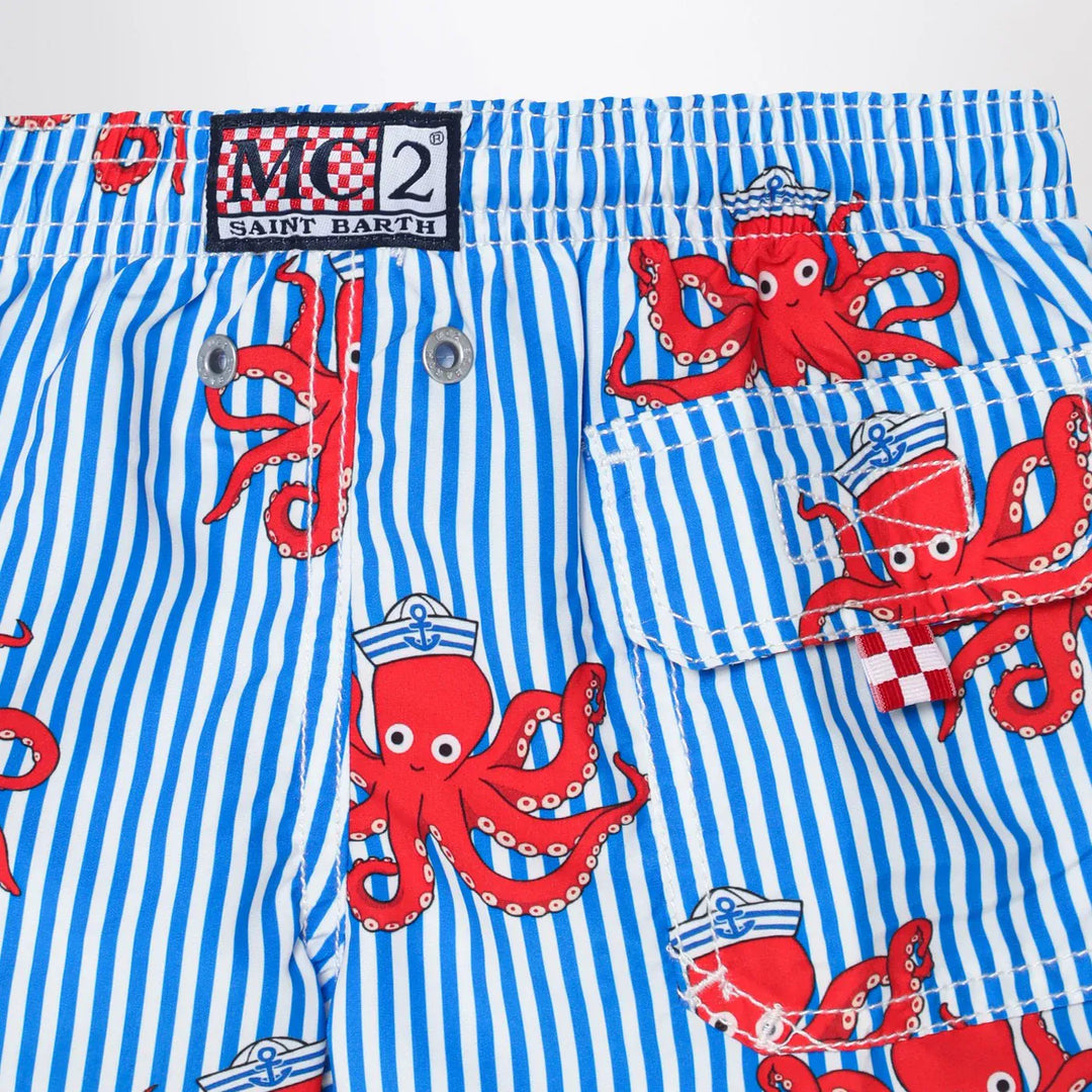 MC2 Saint Barth - Jean swimsuit with octopuses Brand Pants 1Y