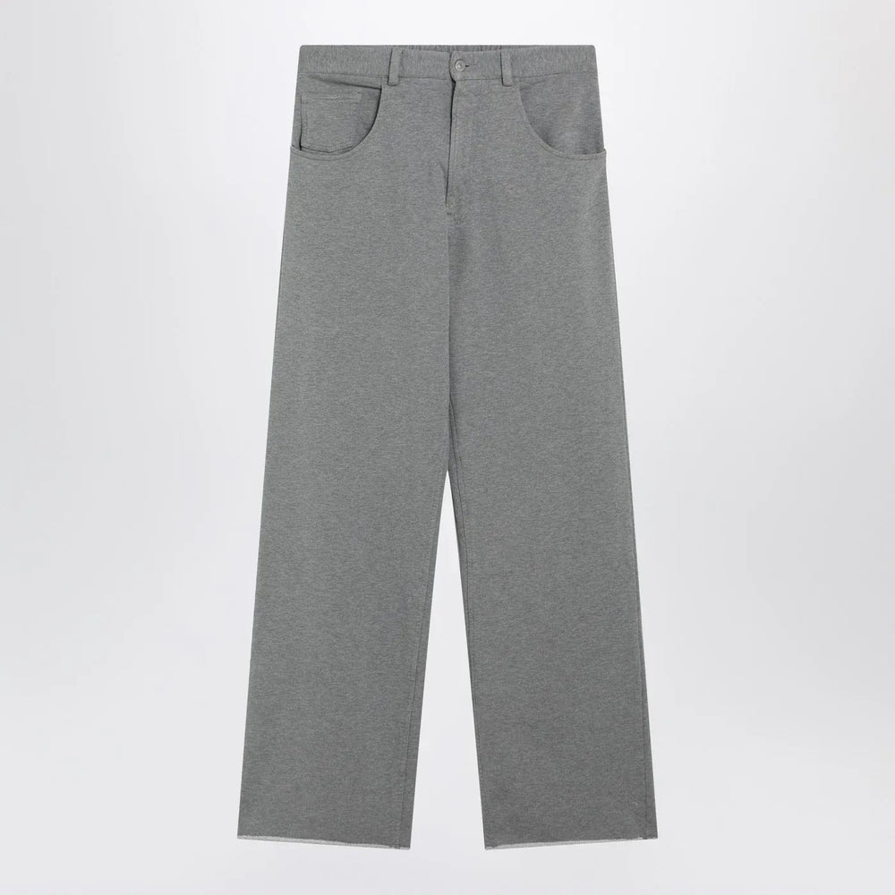 MM6 Maison Margiela - Grey mélange cotton trousers Brand Pants S