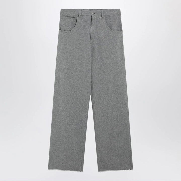 MM6 Maison Margiela - Grey mélange cotton trousers Brand Pants S