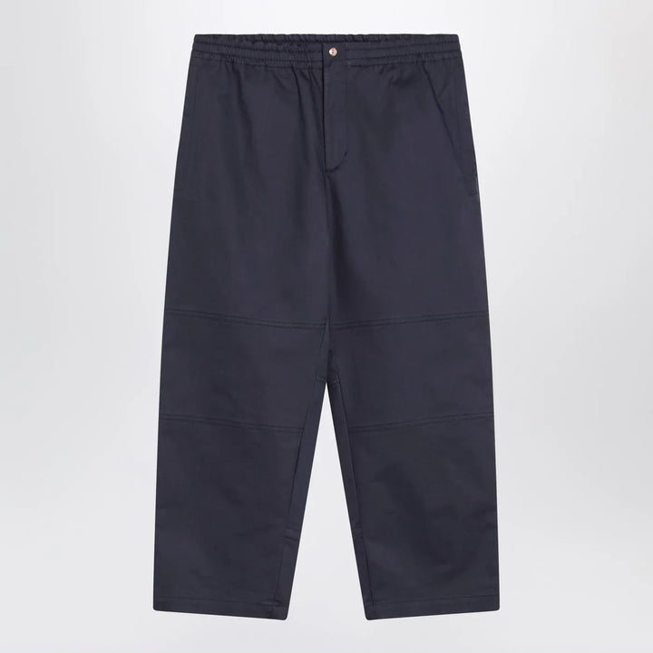 Moncler Genius - Blue trousers in cotton gabardine Brand Pants 48 IT