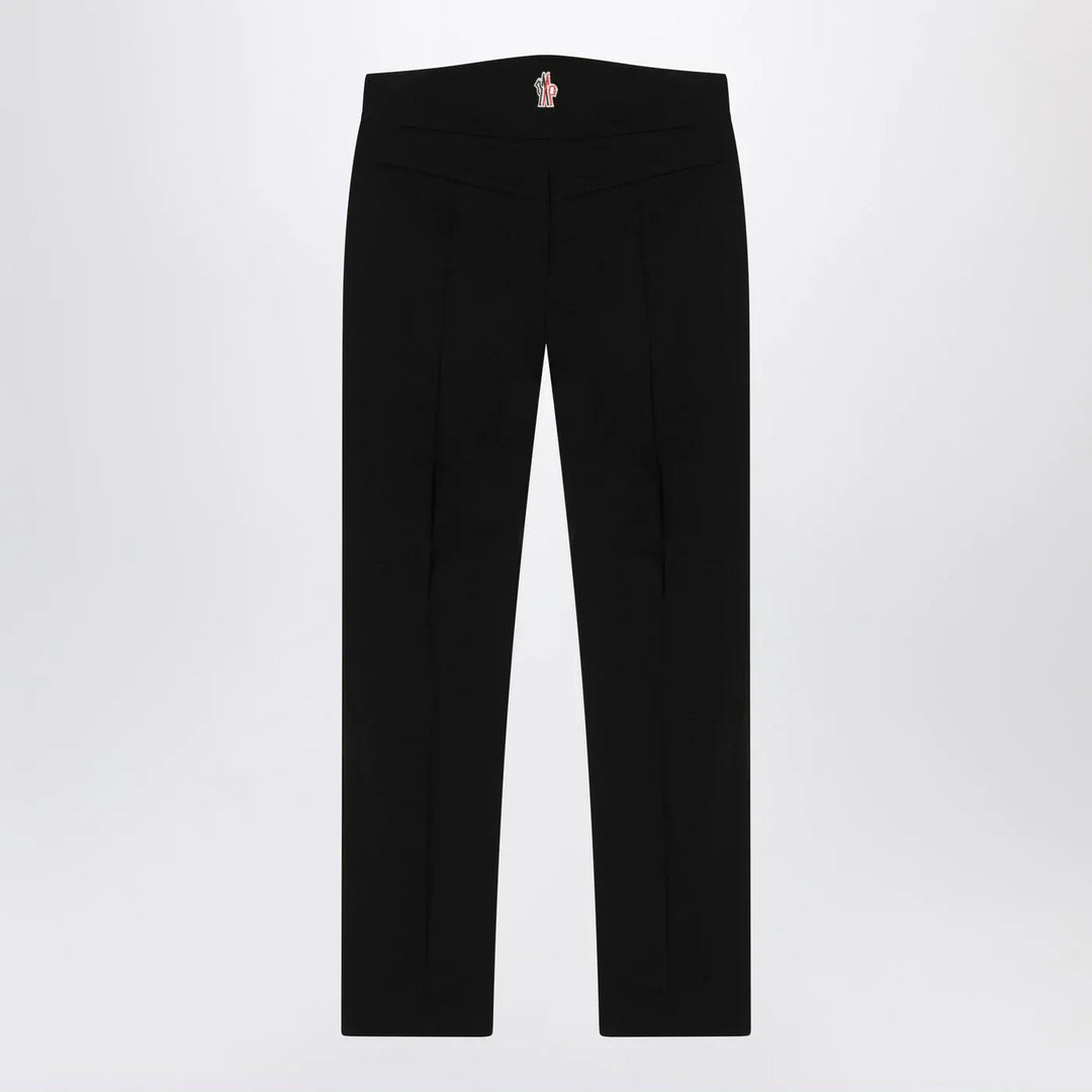 Moncler Grenoble - Black slim trousers in GORE-TEX Brand Pants