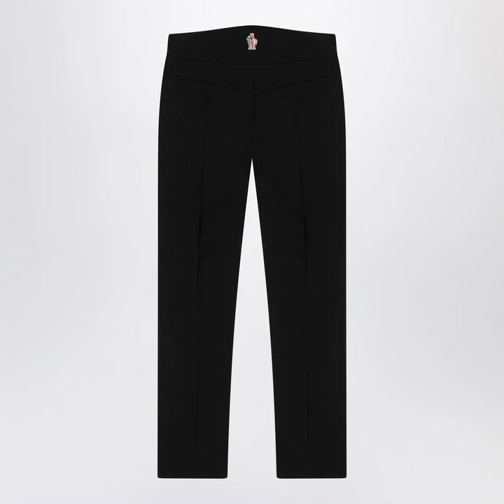 Moncler Grenoble - Black slim trousers in GORE-TEX Brand Pants
