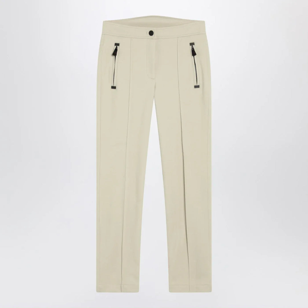 Moncler Grenoble - Ivory slim trousers in GORE-TEX Brand Pants 38  IT