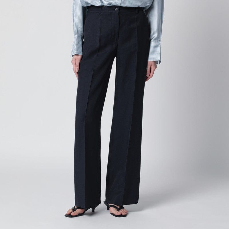 Pants P.A.R.O.S.H. - Blue viscose trousers - M Brand