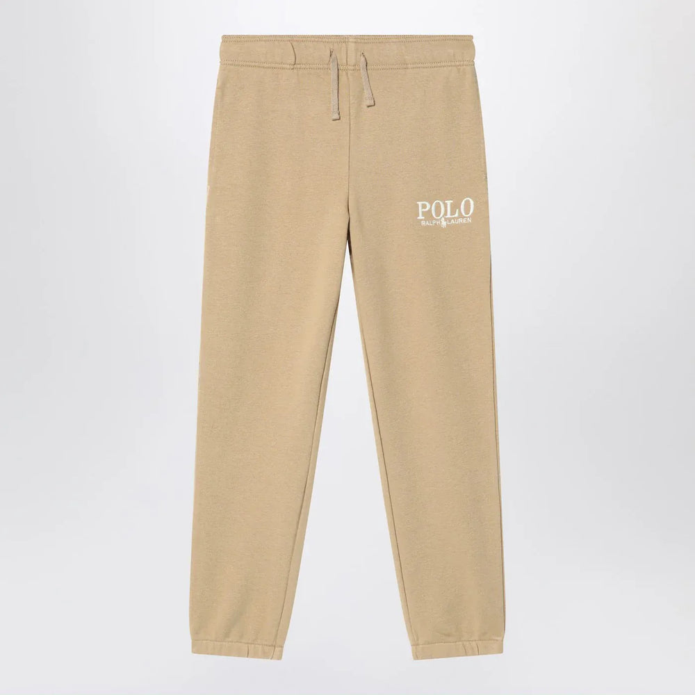 Polo Ralph Lauren - Beige cotton jogging trousers with logo Brand Pants 2