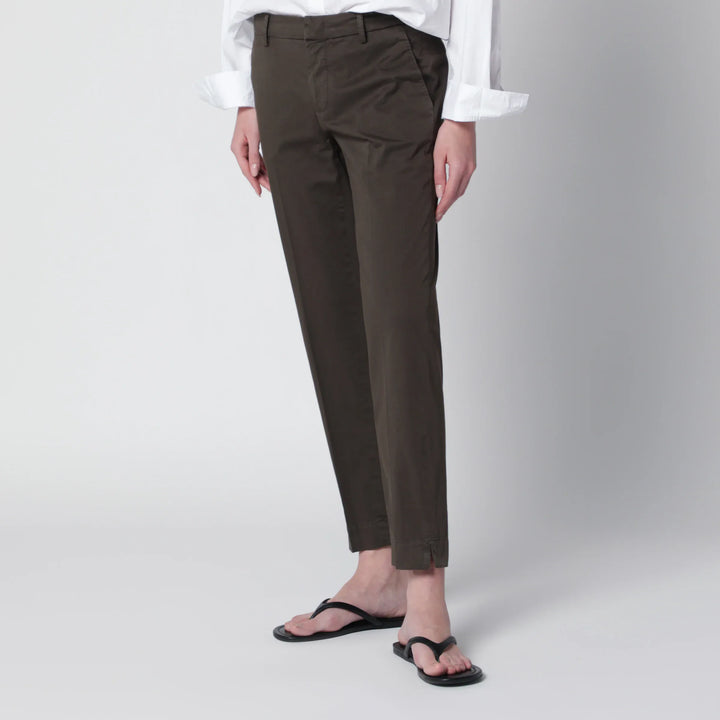 PT Torino - Brown cotton trousers Brand Pants