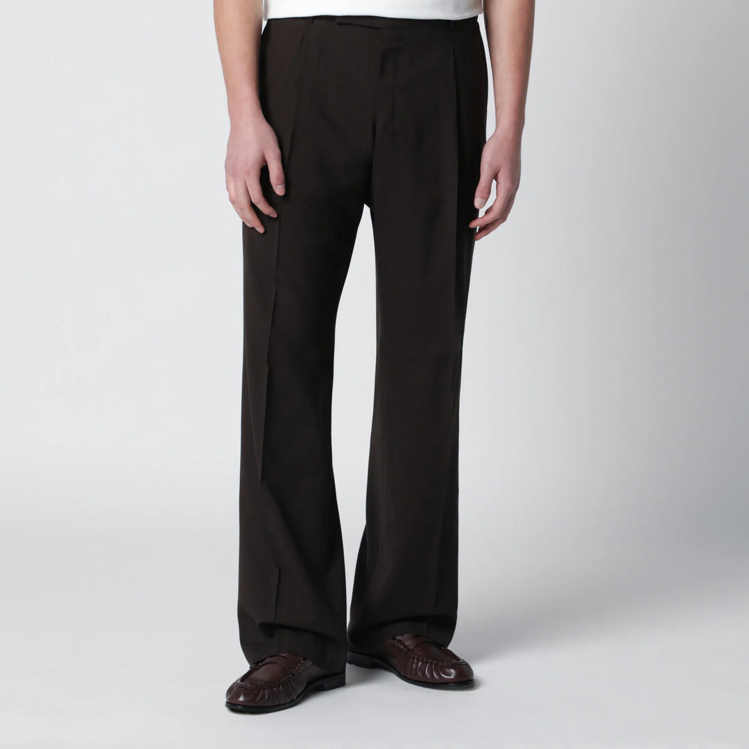 PT Torino - Brown wool trousers Brand Pants 46 IT