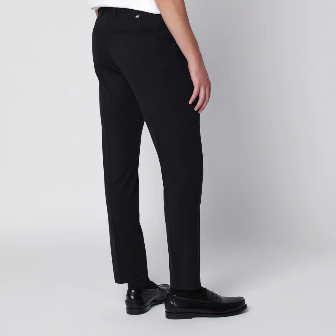 PT Torino - Dieci trousers in black wool blend Brand Pants