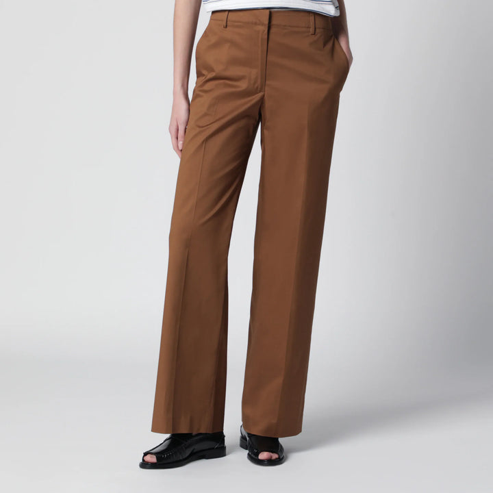 PT Torino - Francoise beige cotton-blend trousers Brand Pants 36  IT